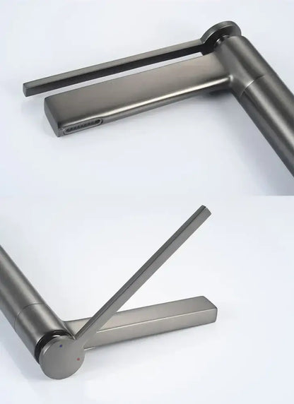 Modern matte chrome basin faucet bathroom mixer tap