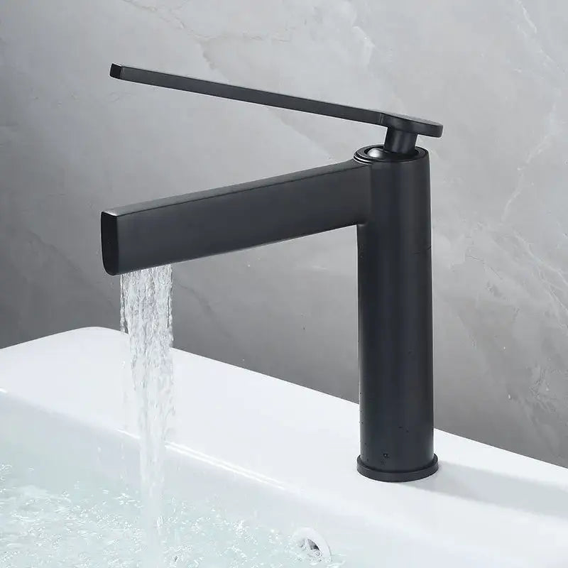Modern matte chrome basin faucet bathroom mixer tap