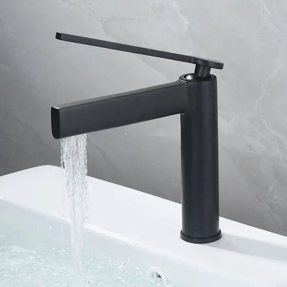 Modern matte chrome basin faucet bathroom mixer tap