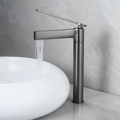 Modern matte chrome basin faucet bathroom mixer tap