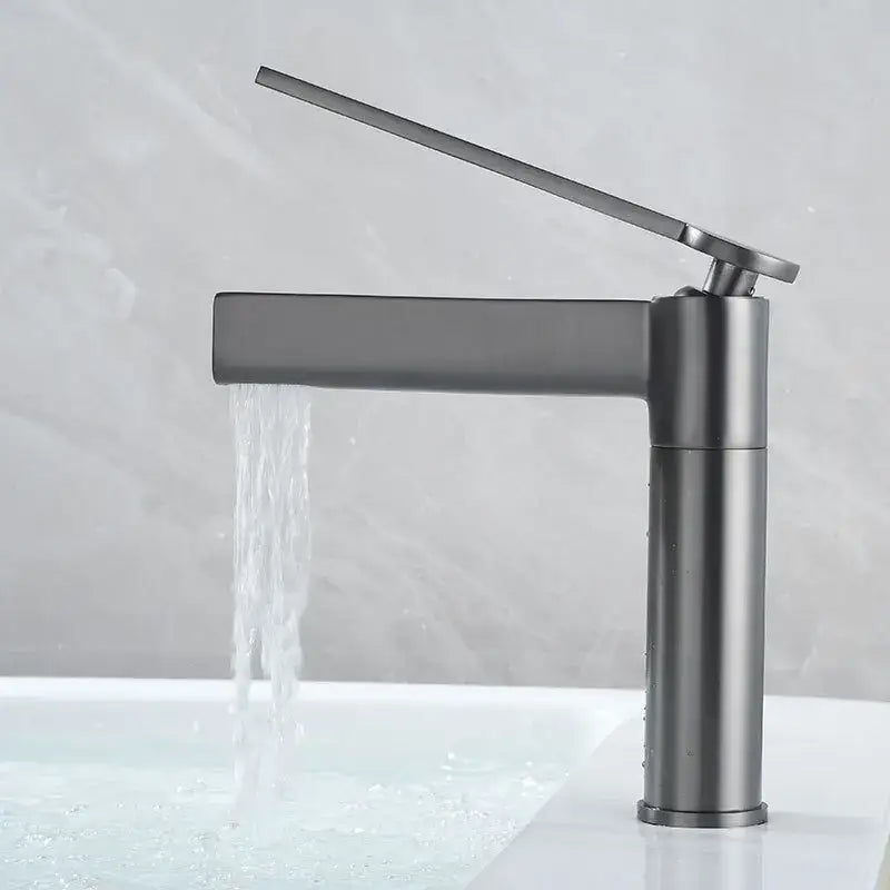 Modern matte chrome basin faucet bathroom mixer tap