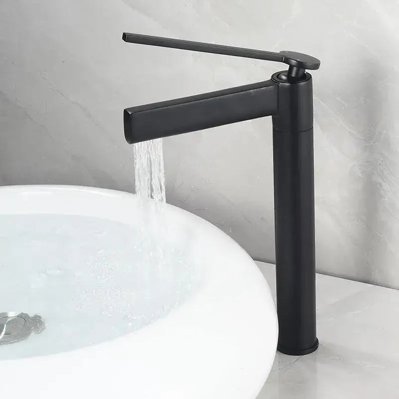 Modern matte chrome basin faucet bathroom mixer tap