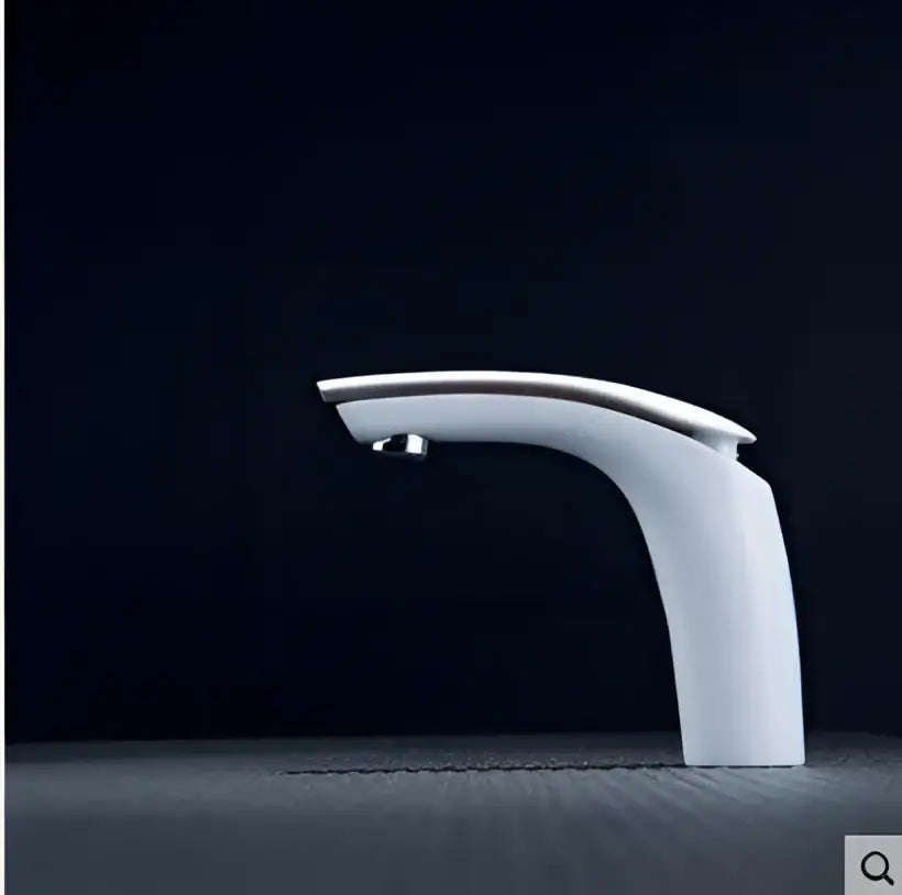Modern matte gray brass baking finish basin faucet bathroom mixer tap