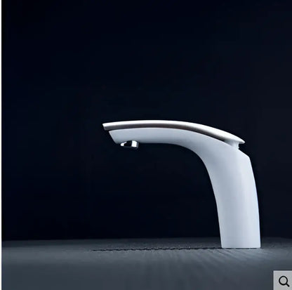 Modern matte gray brass baking finish basin faucet bathroom mixer tap