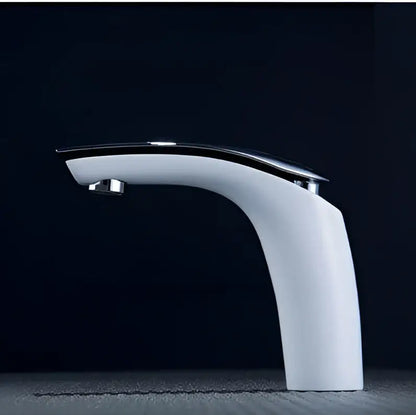 Modern matte gray brass baking finish basin faucet bathroom mixer tap