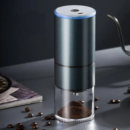Modern matte gray electric bean grinder kitchen coffee machine