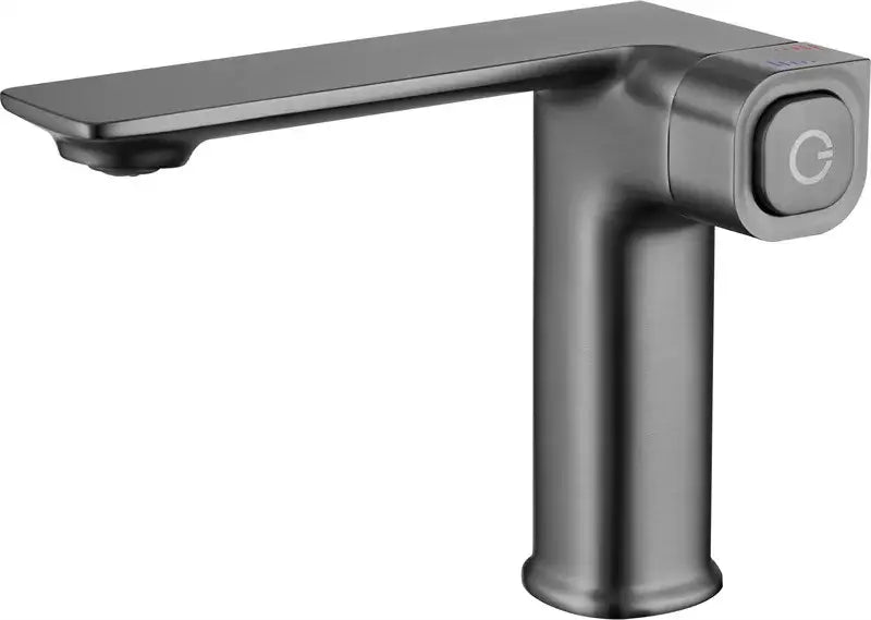 Modern matte gray sink mixer kitchen tap with memory switch