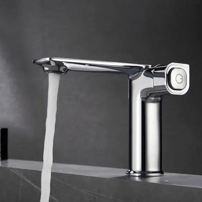 Modern matte gray sink mixer kitchen tap with memory switch