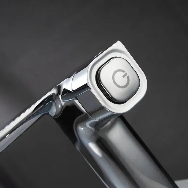 Modern matte gray sink mixer kitchen tap with memory switch