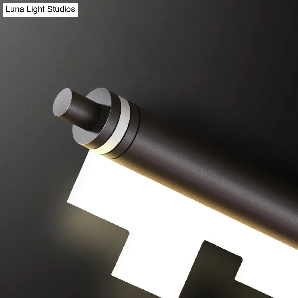 DecorBites™ Modern Matte Metal Island LED Ceiling Light with Simple Acrylic Shade