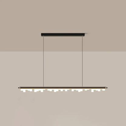 DecorBites™ Modern Matte Metal Island LED Ceiling Light with Simple Acrylic Shade