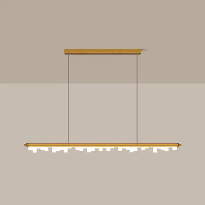 DecorBites™ Modern Matte Metal Island LED Ceiling Light with Simple Acrylic Shade
