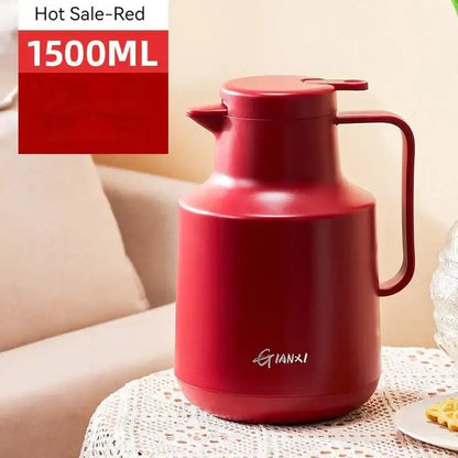 Modern matte sage green thermal insulation vacuum coffee pot kitchen
