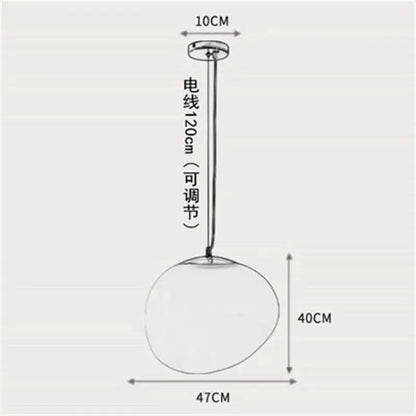 Modern matte white glass pendant light for dining room kitchen