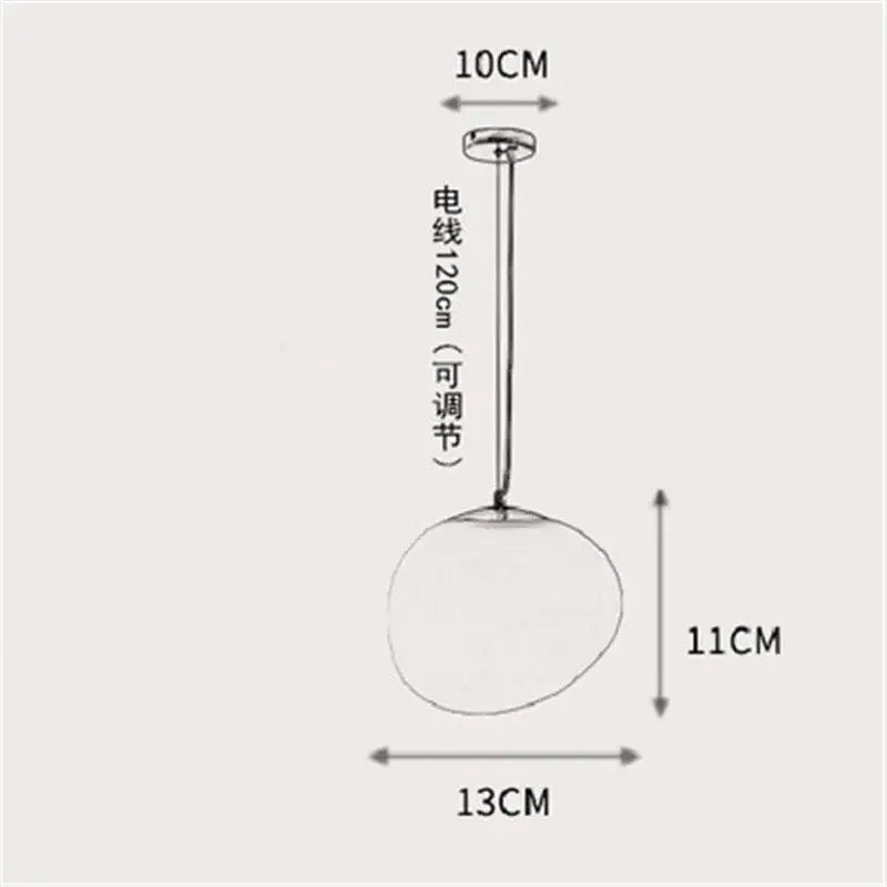 Modern matte white glass pendant light for dining room kitchen