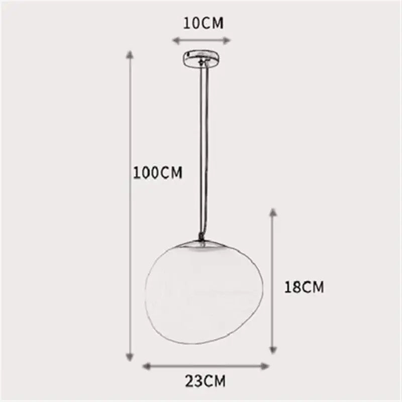 Modern matte white glass pendant light for kitchen and dining room