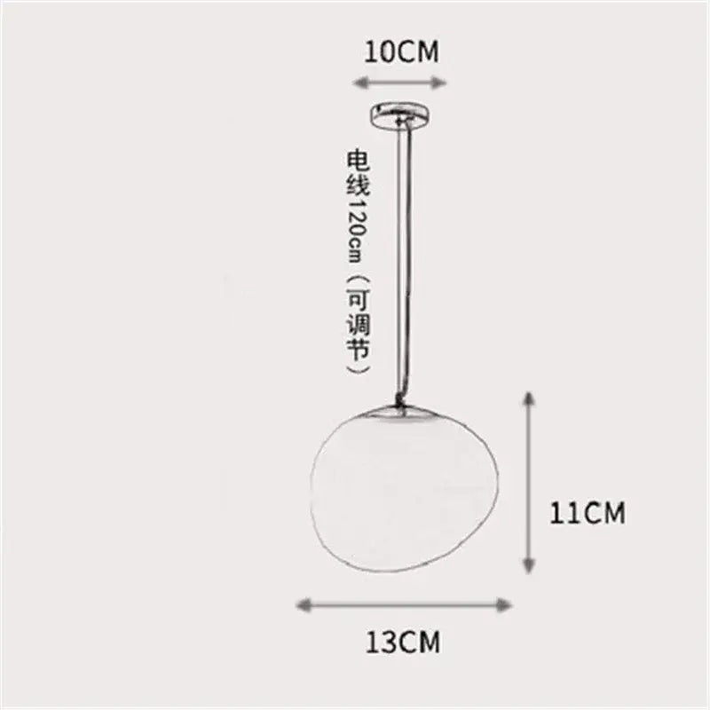 Modern matte white glass pendant light for kitchen and dining room