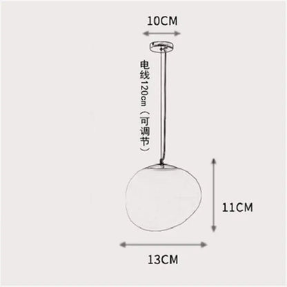 Modern matte white glass pendant light for kitchen and dining room
