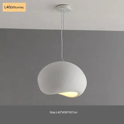 Modern matte white industrial wind chandelier bedroom pendant light