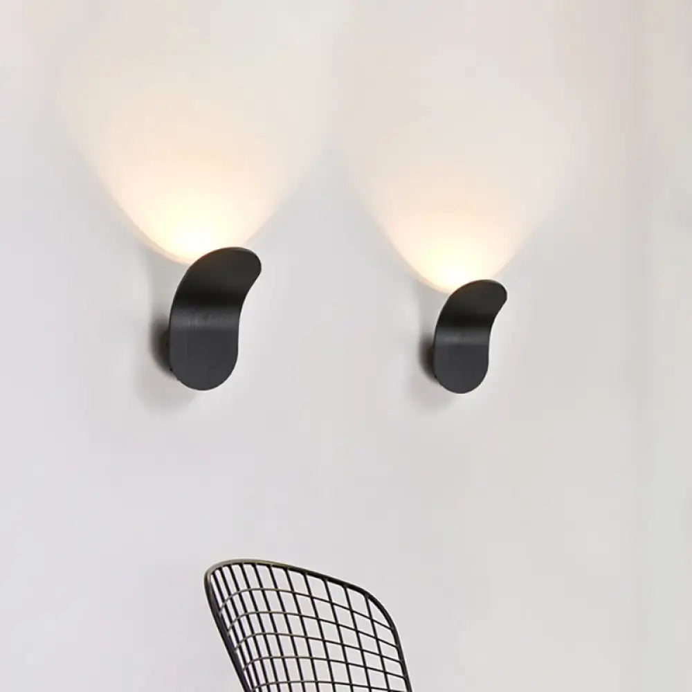 DecorBites™ Modern Metal Bracket LED Bedside Wall Mount Light in Elegant Black/Gold/Coffee Finish