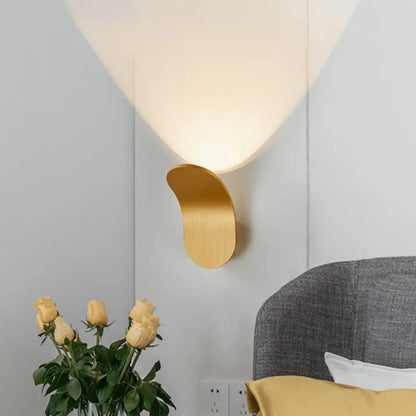 DecorBites™ Modern Metal Bracket LED Bedside Wall Mount Light in Elegant Black/Gold/Coffee Finish