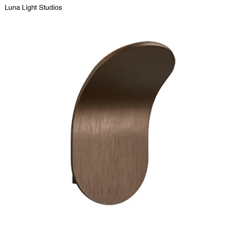 DecorBites™ Modern Metal Bracket LED Bedside Wall Mount Light in Elegant Black/Gold/Coffee Finish