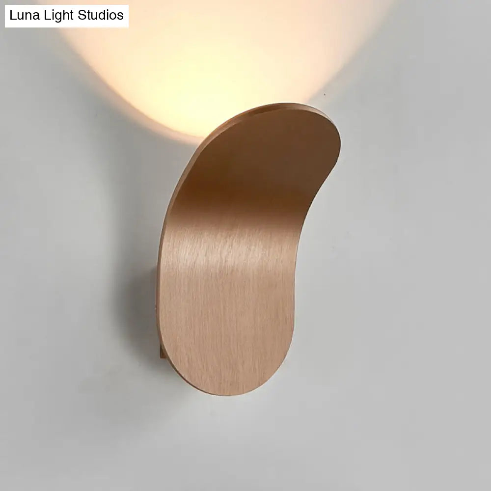 DecorBites™ Modern Metal Bracket LED Bedside Wall Mount Light in Elegant Black/Gold/Coffee Finish
