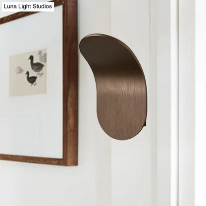 DecorBites™ Modern Metal Bracket LED Bedside Wall Mount Light in Elegant Black/Gold/Coffee Finish