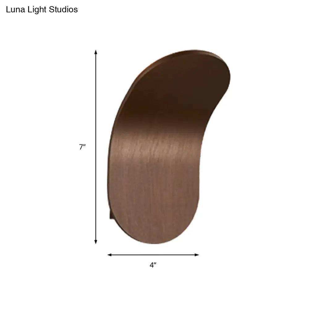 DecorBites™ Modern Metal Bracket LED Bedside Wall Mount Light in Elegant Black/Gold/Coffee Finish