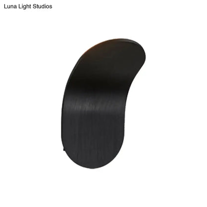 Modern metal bracket wall light – bedroom black gold coffee finish