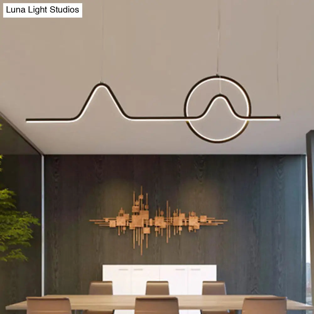 DecorBites™ Modern Metal Island Ceiling Light Fixture - Contemporary Design with LED Lighting for Dining Room