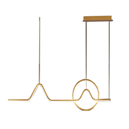 DecorBites™ Modern Metal Island Ceiling Light Fixture - Contemporary Design with LED Lighting for Dining Room