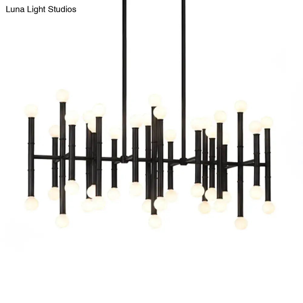 Modern metal island light – kitchen branching chandelier