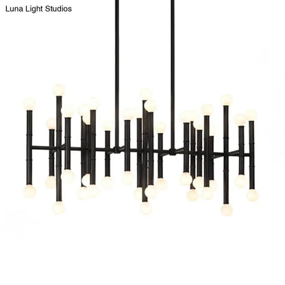 Modern metal island light – kitchen branching chandelier