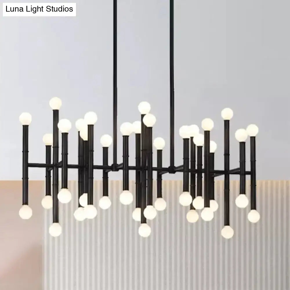 Modern metal island light – kitchen branching chandelier