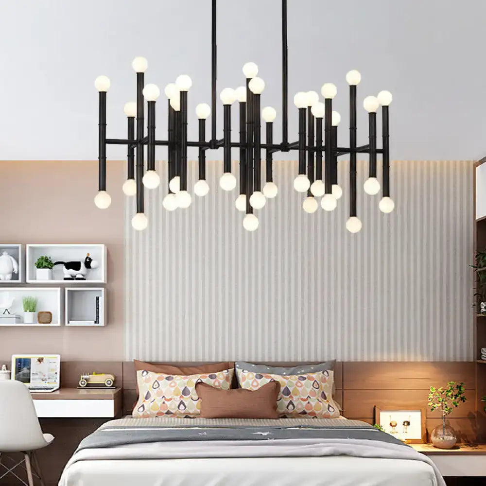 Modern metal island light – kitchen branching chandelier