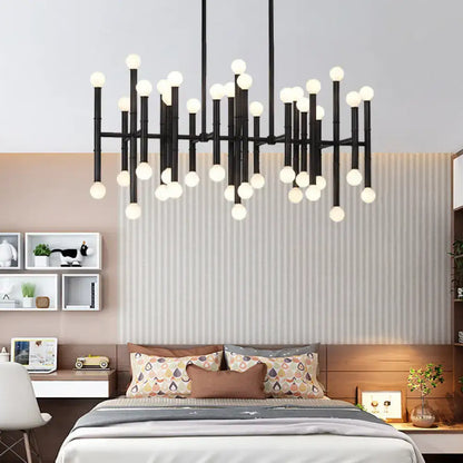 Modern metal island light – kitchen branching chandelier