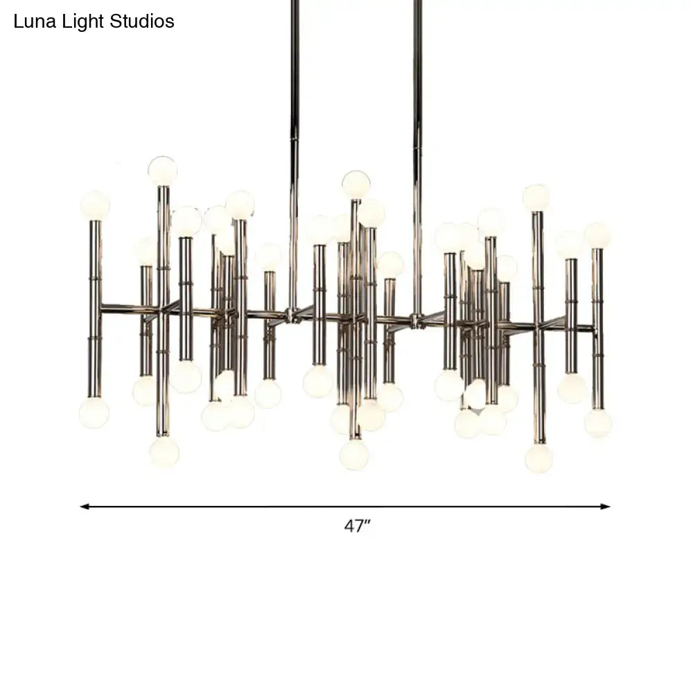 Modern metal island light – kitchen branching chandelier