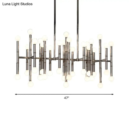 Modern metal island light – kitchen branching chandelier