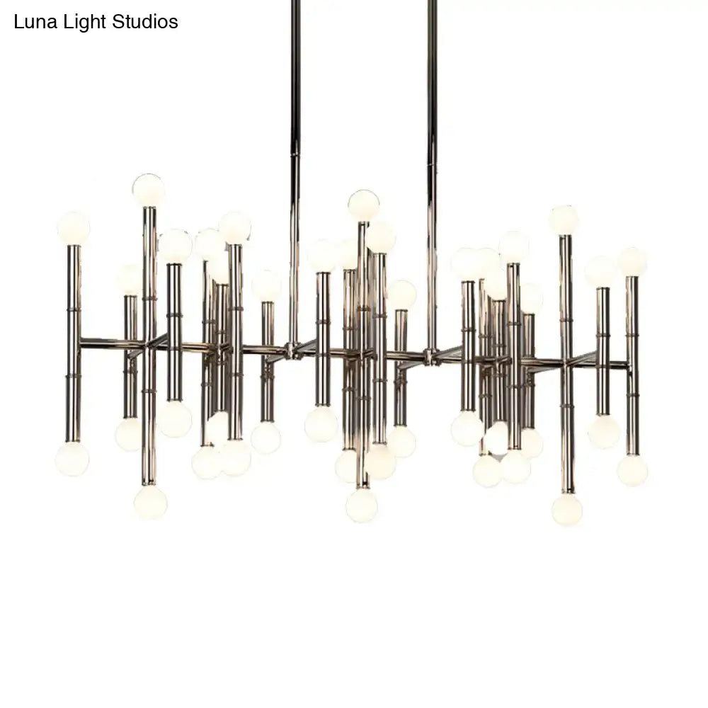 Modern metal island light – kitchen branching chandelier