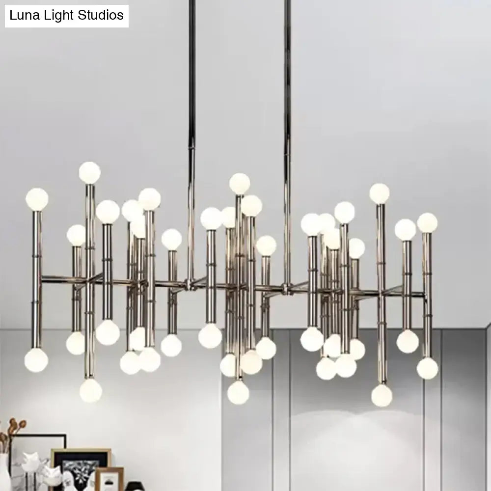 Modern metal island light – kitchen branching chandelier