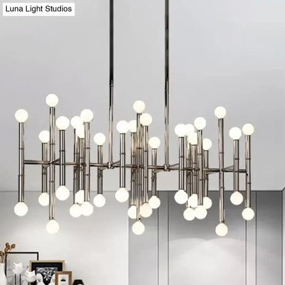 Modern metal island light – kitchen branching chandelier