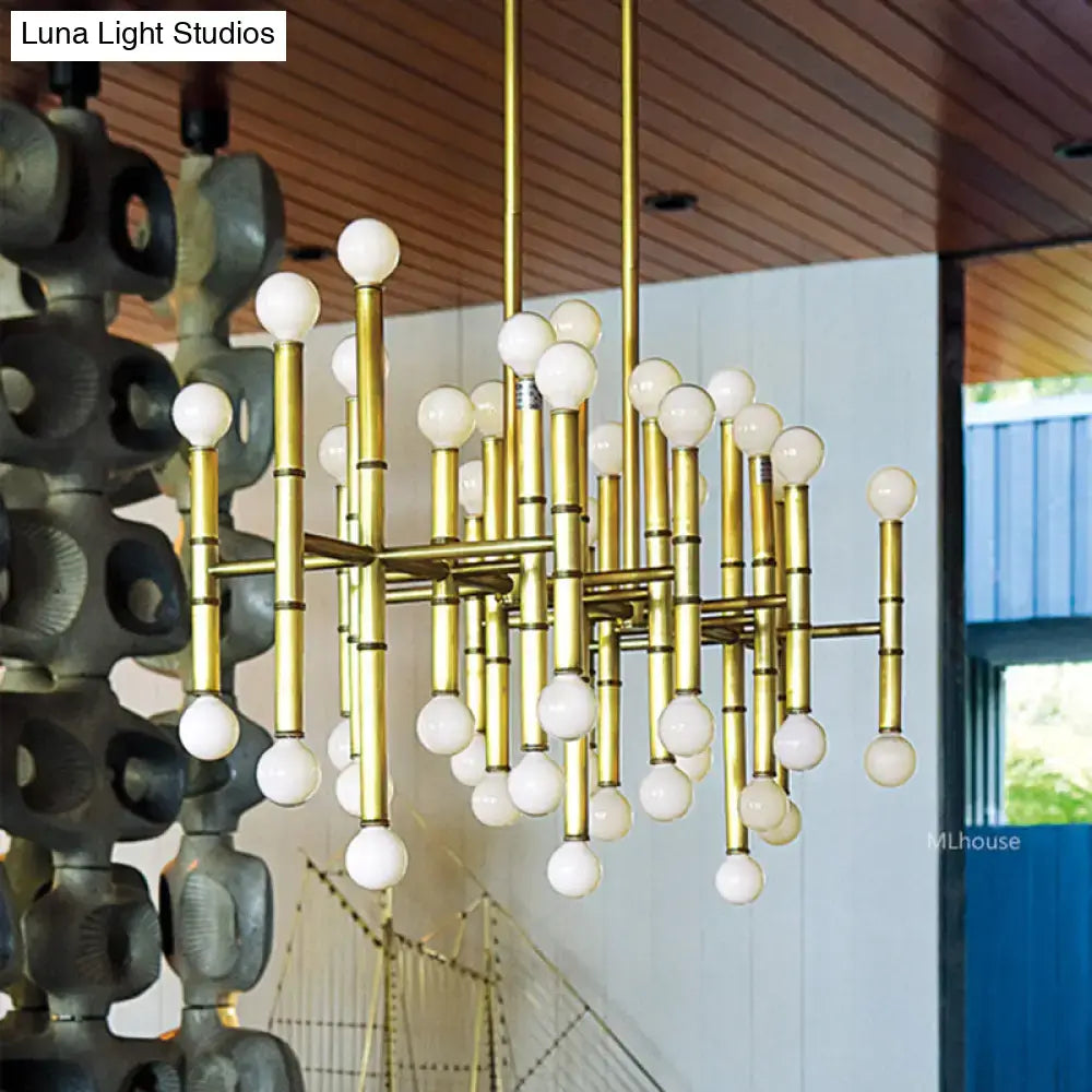 Modern metal island light – kitchen branching chandelier