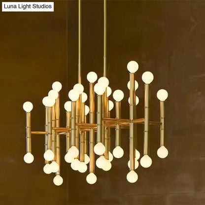 Modern metal island light – kitchen branching chandelier