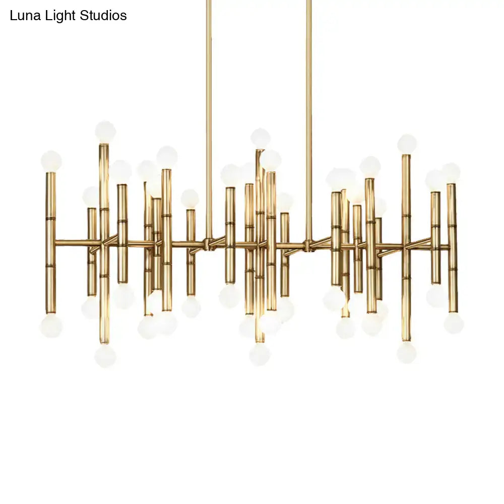 Modern metal island light – kitchen branching chandelier