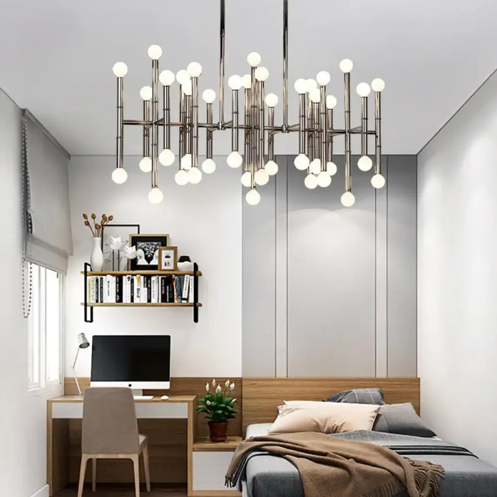 Modern metal island light – kitchen branching chandelier