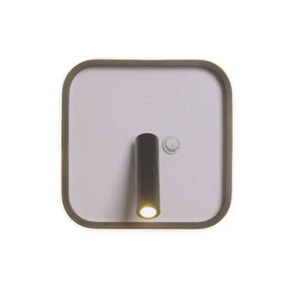 DecorBites™ Modern Metal LED Bedside Wall Sconce in Black, White/Warm Light - Circle/Square/Ellipse Design