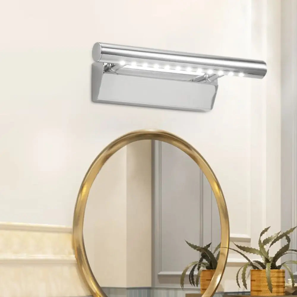 DecorBites™ Modern Metal LED Vanity Light in Chrome with Warm/White Light