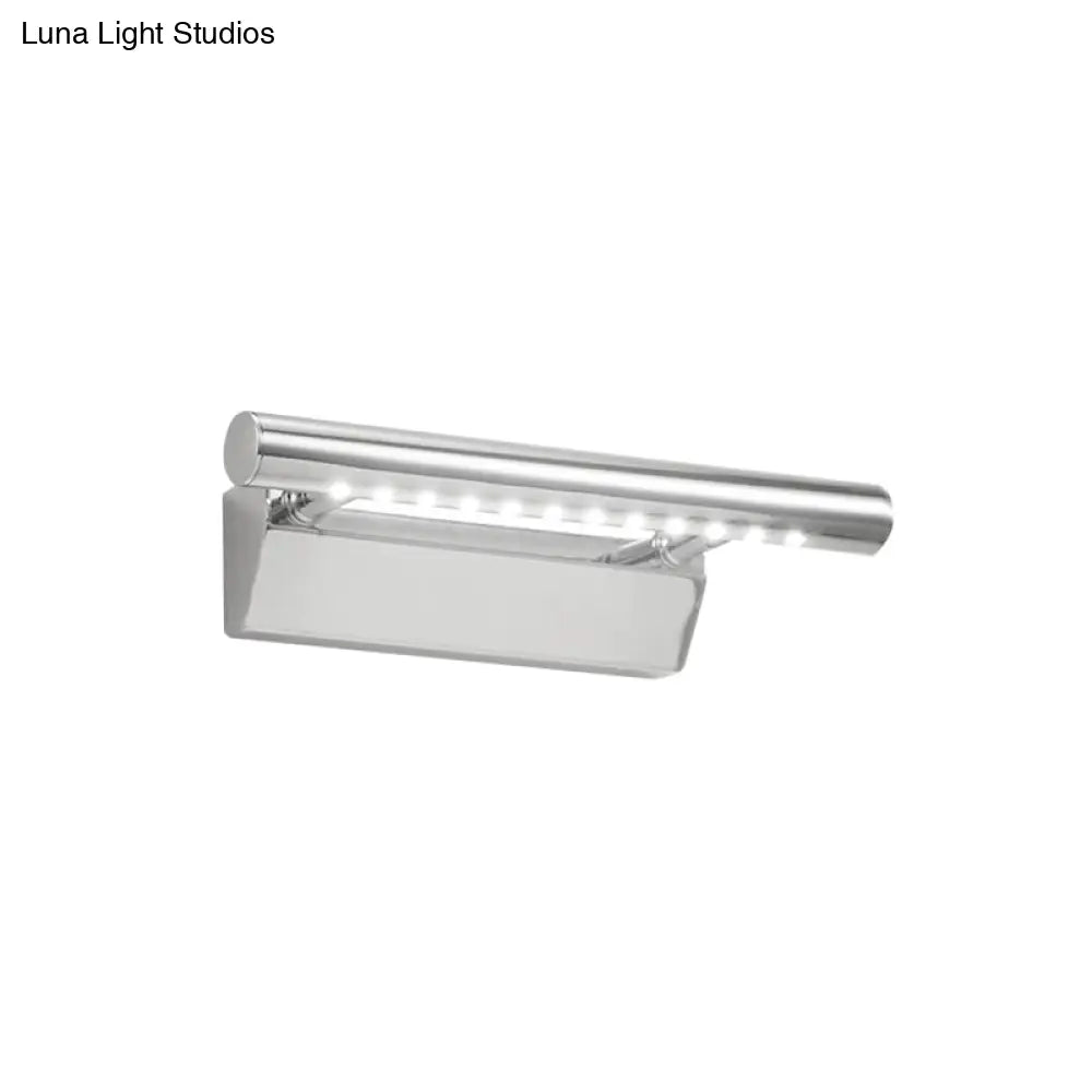 DecorBites™ Modern Metal LED Vanity Light in Chrome with Warm/White Light