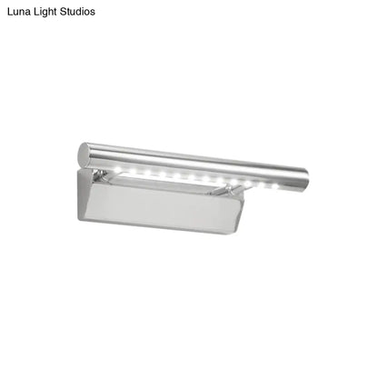 DecorBites™ Modern Metal LED Vanity Light in Chrome with Warm/White Light